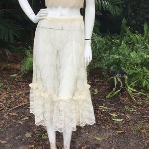 Vintage lace skirt 50s
